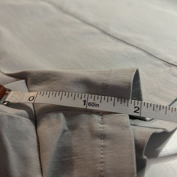 express Stretch gray side zipper flat front and back no pockets in size 3/4 - Picture 9 of 9